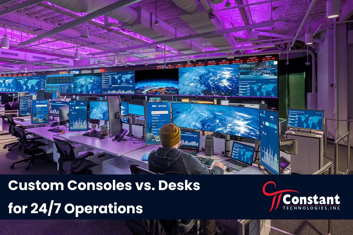 Consoles vs Desks for 24/7 Use: Infographic