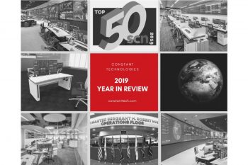 Title graphic: 2019 Year in Review, set against a dark background with command center photos
