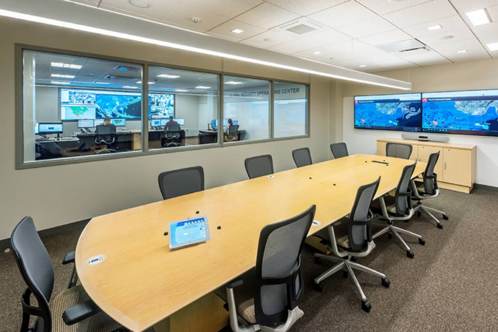 conference room adjacent to GSOC