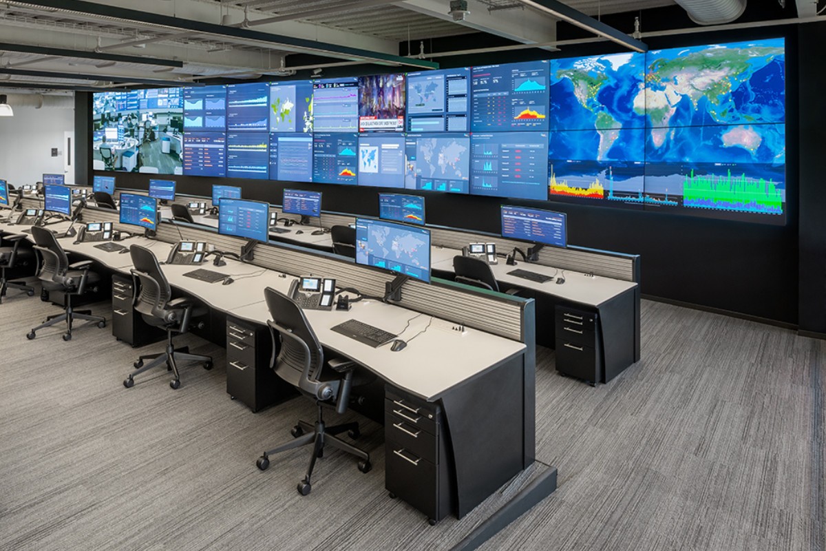 A large format video wall for Mission Critical Operations Center