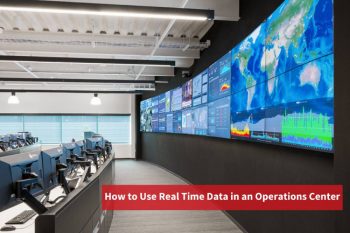 How to Use Real Time Data in an Operations Center - video wall displaying global maps