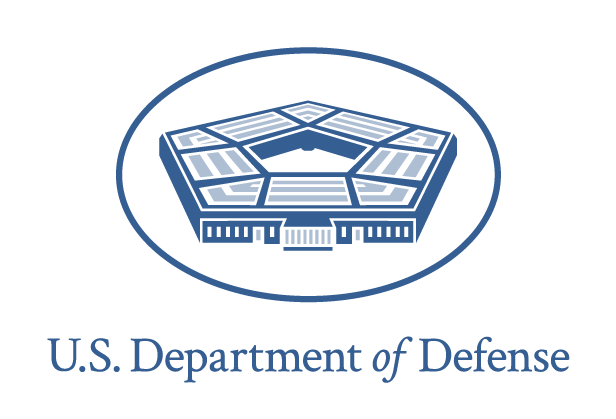 U.S. Department of Defense icon with blue letters